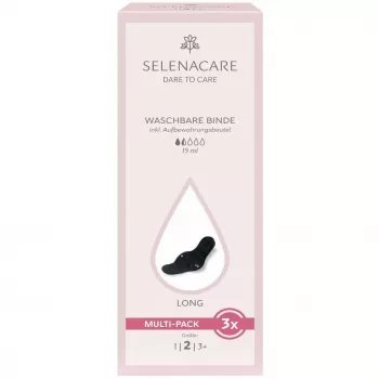 Selenacare pratelné vložky (balenie 3 ks) - opakovane použiteľné menštruačné vložky pre normálnu intenzitu, mäkká bambusová uhlíková tkanina, nepremokavé PUL, prateľné v práčke, certifikát Oeko-Tex