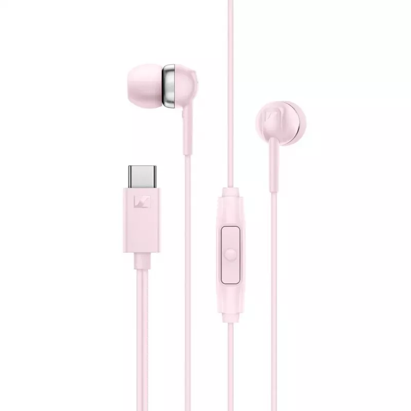 Sennheiser CX 80U káblové in-ear slúchadlá s mikrofónom a inline ovládačom, Sakura Pink, 17 Hz - 20 kHz