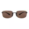 SERENGETI MAN SS755004-S Aviator slnečné okuliare - Drivers Brown sklá - Gunmetal rám