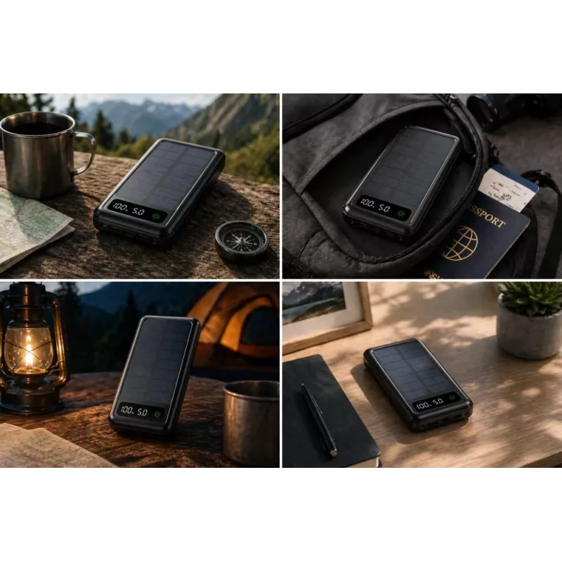 Setty Solar Power Bank SLR-120 20000 mAh čierna