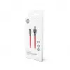 Setty USB-A na Micro-USB kábel 1,0 m 3A rýchlonabíjanie červený FC-M