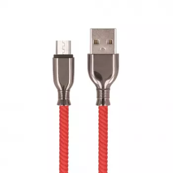 Setty USB-A na Micro-USB kábel 1,0 m 3A rýchlonabíjanie červený FC-M