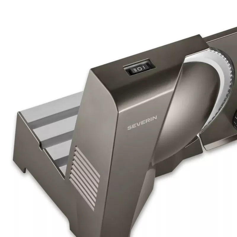 Severin AS 3918 elektrický kuchynský stroj krájač 180W strieborná/čierna
