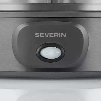 Severin JG 3510 jogurtovač, 7 x 150 ml pohárov, Dark Inox/čierny