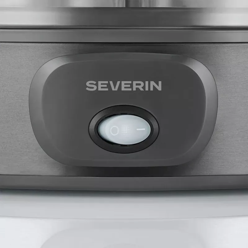 Severin JG 3510 jogurtovač, 7 x 150 ml poháre, Dark Inox/Čierna