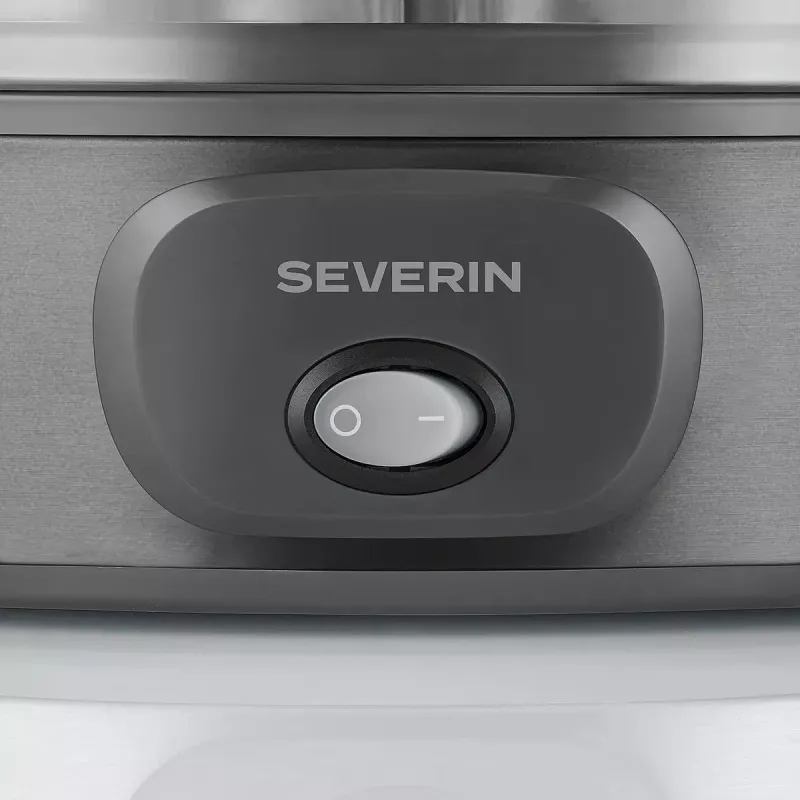 Severin JG 3510 jogurtovač, 7 x 150 ml poháre, Dark Inox/Čierna