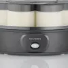 Severin JG 3510 jogurtovač, 7 x 150 ml poháre, Dark Inox/Čierna