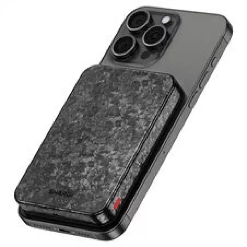 SHARGE CarbonMag 10K bezdrôtová powerbanka, 10 000mAh, Qi2 15W, USB-C 20W, čierna YDD-SG-C2TXWCX-HEI