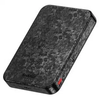SHARGE CarbonMag 10K bezdrôtová powerbanka, 10 000mAh, Qi2 15W, USB-C 20W, čierna YDD-SG-C2TXWCX-HEI