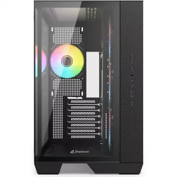 Sharkoon Steel Shark Black Tempered Glass x2 Mid-Tower skriňa