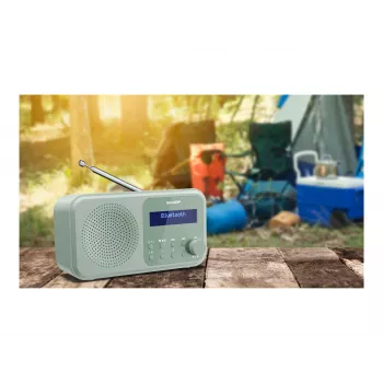 Sharp Tokyo DR-P420(GN) prenosné DAB+/FM rádio, Bluetooth 5.0, Aquamarine Green