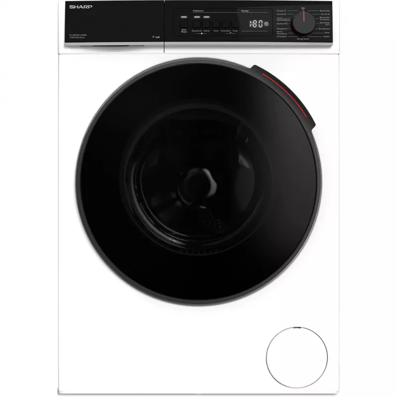 SHARP ES-WNFB214CWDA-DE práčka s predným plnením, 10 kg, 1400 ot/min, biela, Wi-Fi, Advanced Inverter Motor