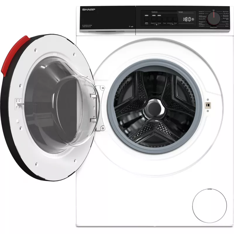 SHARP ES-WNFB214CWDA-DE práčka s predným plnením, 10 kg, 1400 ot/min, biela, Wi-Fi, Advanced Inverter Motor