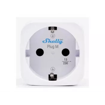 Shelly Plug M Gen3 biela 4-kusové balenie monitorovanie energie smart plug, 13 A, Wi-Fi & Bluetooth