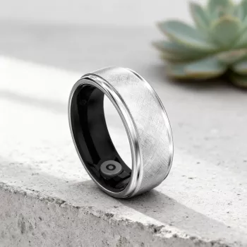 HiFuture Ring2 Smart Ring, veľkosť 12 (68 mm), Titanium Silver