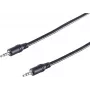 SHIVERPEAKS 3,5 mm jack audio kábel, konektor samec-konektor samec, 2,5 m, čierny