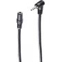 SHIVERPEAKS BASIC-S 2,5mm zahnutý jack konektor samec na 3,5mm jack konektor samica audio predlžovací kábel, 0,2m, čierny BS30781