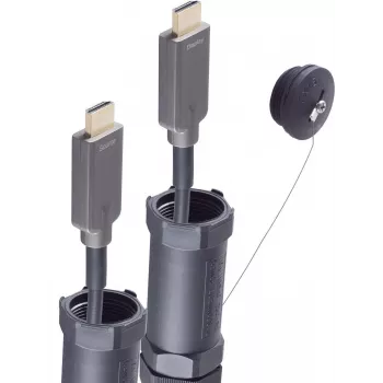 shiverpeaks BASIC-S aktívny optický HDMI kábel 4K 30m pancierový protišliapací čierny BS30-04485
