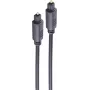 SHIVERPEAKS BASIC-S optický audiokábel, Toslink na Toslink, 10,0 m, 4,0 mm, čierna BS69004-10