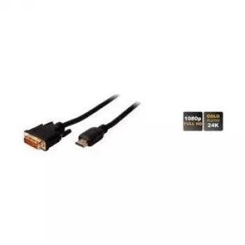 SHIVERPEAKS BASIC-S HDMI na DVI-D-24+1 kábel, 1,0 m, pozlátený, čierny BS77480