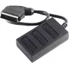 shiverpeaks BASIC-S Scart rozbočovací kábel, 1x Scart konektor samec na 3x Scart konektor samica, 0,5 m, úplne prepojený, čierny (BS94051)