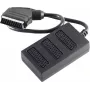 shiverpeaks BASIC-S Scart rozbočovací kábel, 1x Scart konektor samec na 3x Scart konektor samica, 0,5 m, úplne prepojený, čierny (BS94051)