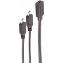 SHIVERPEAKS BS13-20021 USB-C na 2x Micro-USB B rozbočovací kábel 0,3 m čierna