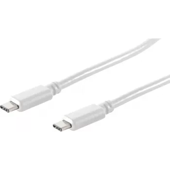shiverpeaks BS13-45026 USB-C na USB-C kábel 1m biely USB 3.2 Gen 2 10Gbps 100W PD
