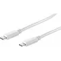 shiverpeaks BS13-45026 USB-C na USB-C kábel 1m biely USB 3.2 Gen 2 10Gbps 100W PD