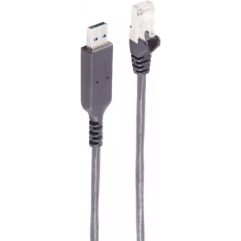 SHIVERPEAKS BS13-52155 USB-A na RJ45 Gigabit Ethernet adaptérový kábel, 1,5 m, čierny