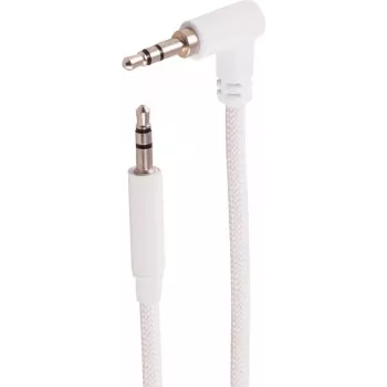 shiverpeaks BS14-07046 3,5 mm TRS audiokábel, zahnutý na rovný, biela, 3 m