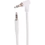 SHIVERPEAKS BS14-07126 3,5 mm TRS audio kábel, zahnutý na rovný, biela, 1,2 m
