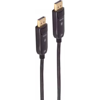 SHIVERPEAKS BS30-16495 aktívny optický DisplayPort kábel 1.4, 50 m, 8K 60Hz, 4K 120Hz, čierny