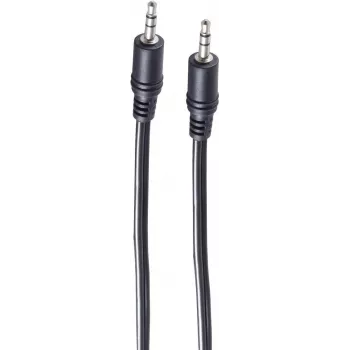 SHIVERPEAKS BS30812-0.5 3,5mm stereo audio kábel, 0,5m, čierny