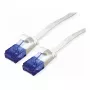 SHIVERPEAKS CAT6 UTP plochý patch kábel 0,5m biely