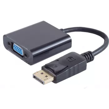 SHIVERPEAKS DisplayPort 1.1 na VGA adaptérový kábel, 15 cm, čierny 14-05009
