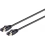 SHIVERPEAKS Helos Cat 8.1 F/FTP patch kábel, 1m, čierna, 25/40GBase-T, LSZH, pozlátené konektory