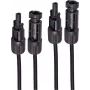 SHIVERPEAKS PV4 predlžovacia káblová sada, 4 mm², 2x 50 m, čierna, MC4 konektory BS02-32505