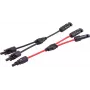 SHIVERPEAKS PV4 T-adapter sada káblov, 2-na-1, 4 mm², červená/čierna, 30 cm (BS02-21022)