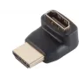SHIVERPEAKS S/CON Maximum Connectivity HDMI adaptér konektor samec na konektor samica, 90° zahnutý nahor, pozlátený, 4K2K, čierny (77407-1)