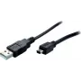 SHIVERPEAKS S-Conn BS77162 USB 2.0 kábel, USB-A na Mini-USB B, 1,8 m, čierny