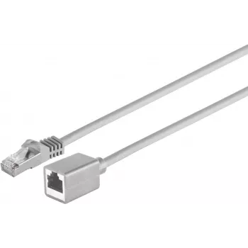 SHIVERPEAKS S/CONN maximum connectivity Cat.7 S/FTP PIMF bezhalogénový sieťový predlžovací kábel, RJ45 konektor samec na samica, 0,5m, sivá (08-62010)