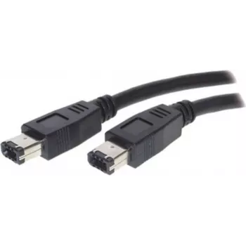 SHIVERPEAKS S/CONN Maximum Connectivity FireWire kábel, IEEE 1394a, 6-pinový konektor samec na 6-pinový konektor samec, 400 Mbps, 1,8 m, čierna 77202