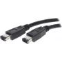 SHIVERPEAKS S/CONN Maximum Connectivity FireWire kábel, IEEE 1394a, 6-pinový konektor samec na 6-pinový konektor samec, 400 Mbps, 1,8 m, čierny 77202