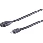 SHIVERPEAKS S CONN Maximum Connectivity FireWire kábel, IEEE 1394B 9-pin konektor samec na IEEE 1394A 4-pin konektor samec, 1,8 m, čierny 77312