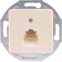 SHIVERPEAKS S/CONN maximum connectivity UAE RJ45 sieťová zásuvka pod omietku 1x8 s centrálnou doskou a kovovým montážnym krúžkom, čisto biela 74221-1-50-UNI