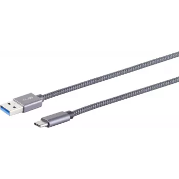 SHIVERPEAKS S/CONN Maximum Connectivity USB A-C kábel - USB-A adaptérový kábel, USB-C, 3.2 Gen 2, Pro, 1,5 m (13-38150)