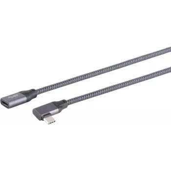 SHIVERPEAKS S/CONN maximum connectivity USB-C predlžovací kábel, 3.2, 90°, Pro, 0,25 m 13-56000