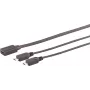 SHIVERPEAKS S/CONN maximum connectivity USB-C konektor samica na 2x USB Micro-B konektor samec Y-splitter adaptérový kábel, USB 2.0, 0,3 m, čierny 13-20021