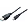 SHIVERPEAKS USB 2.0 Mini kábel, USB-A konektor samec na Mini USB-B konektor samec, 1,0 m, čierny 11004995